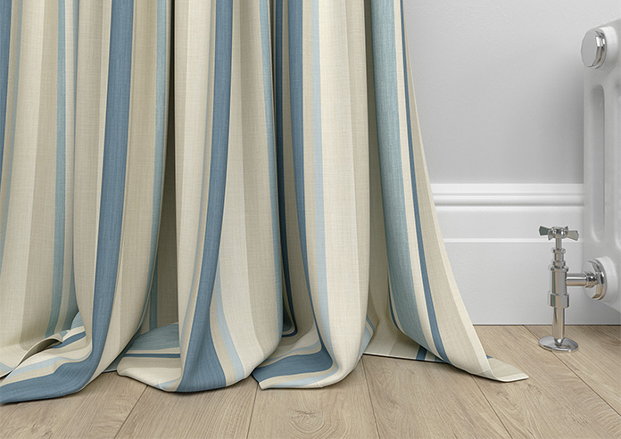 Laura Ashley Awning Stripe, Seaspray - Made to Measure Curtains - Image 6